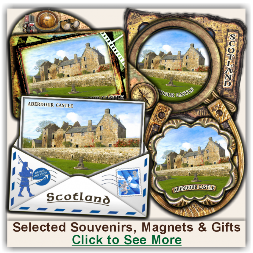 Aberdour Castle Selected Souvenirs, Magnets, Gifts