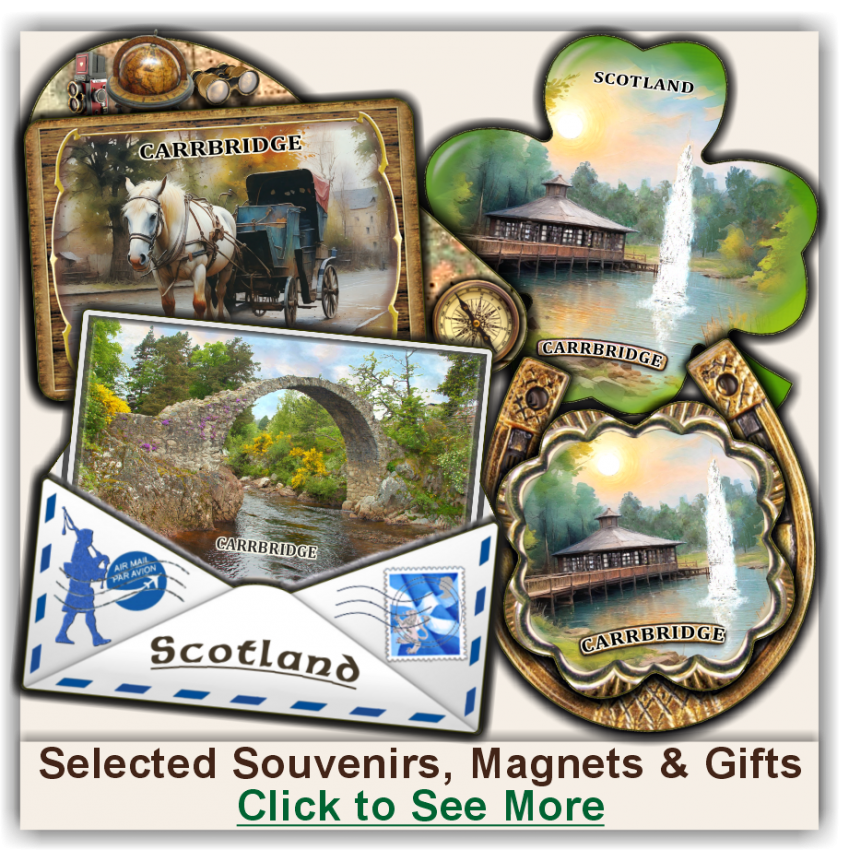 Carrbridge Selected Souvenirs, Magnets, Gifts