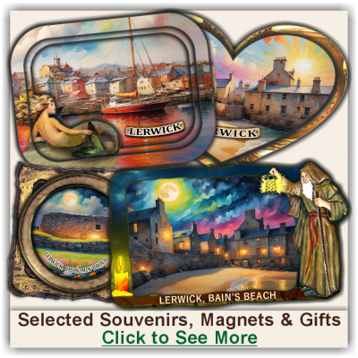 Lerwick Souvenirs with AI-generated images