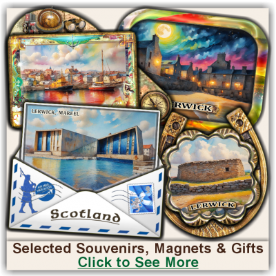 Lerwick Souvenirs with AI-generated images
