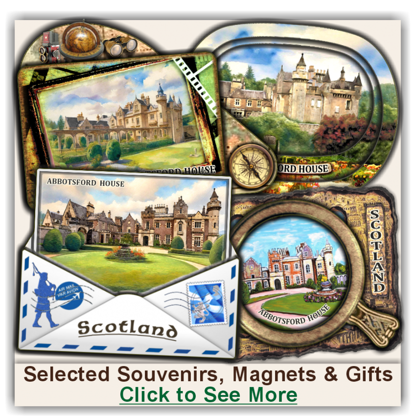 Abbotsford House Selected Souvenirs, Magnets, Gifts