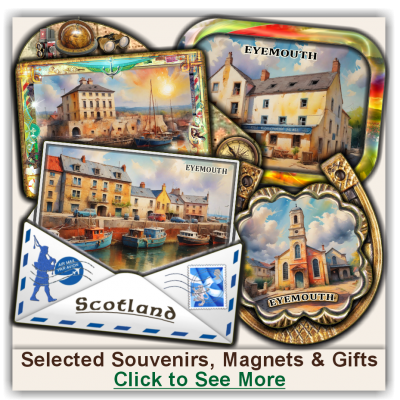 Eyemouth Souvenirs with AI-generated images
