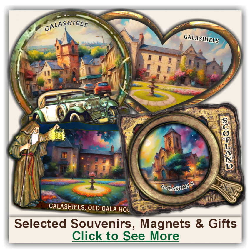 Galashiels Selected Souvenirs, Magnets, Gifts