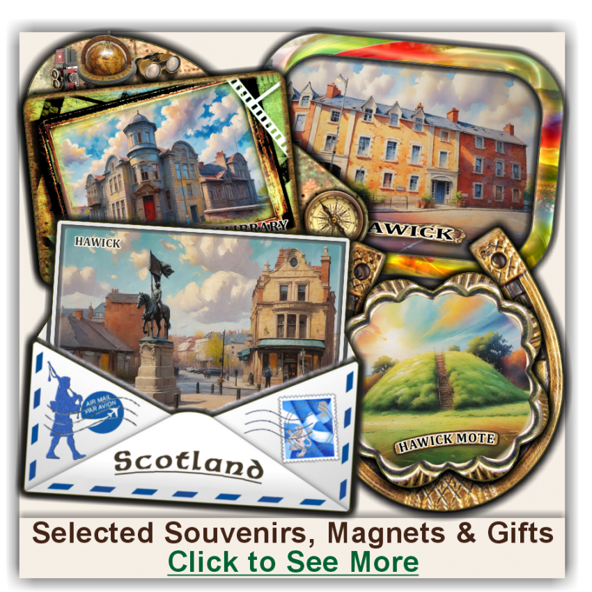 Hawick Souvenirs with AI-generated images