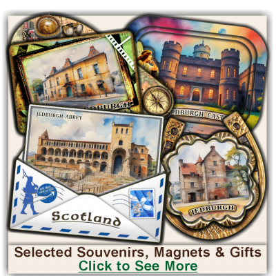Jedburgh Souvenirs with AI-generated images